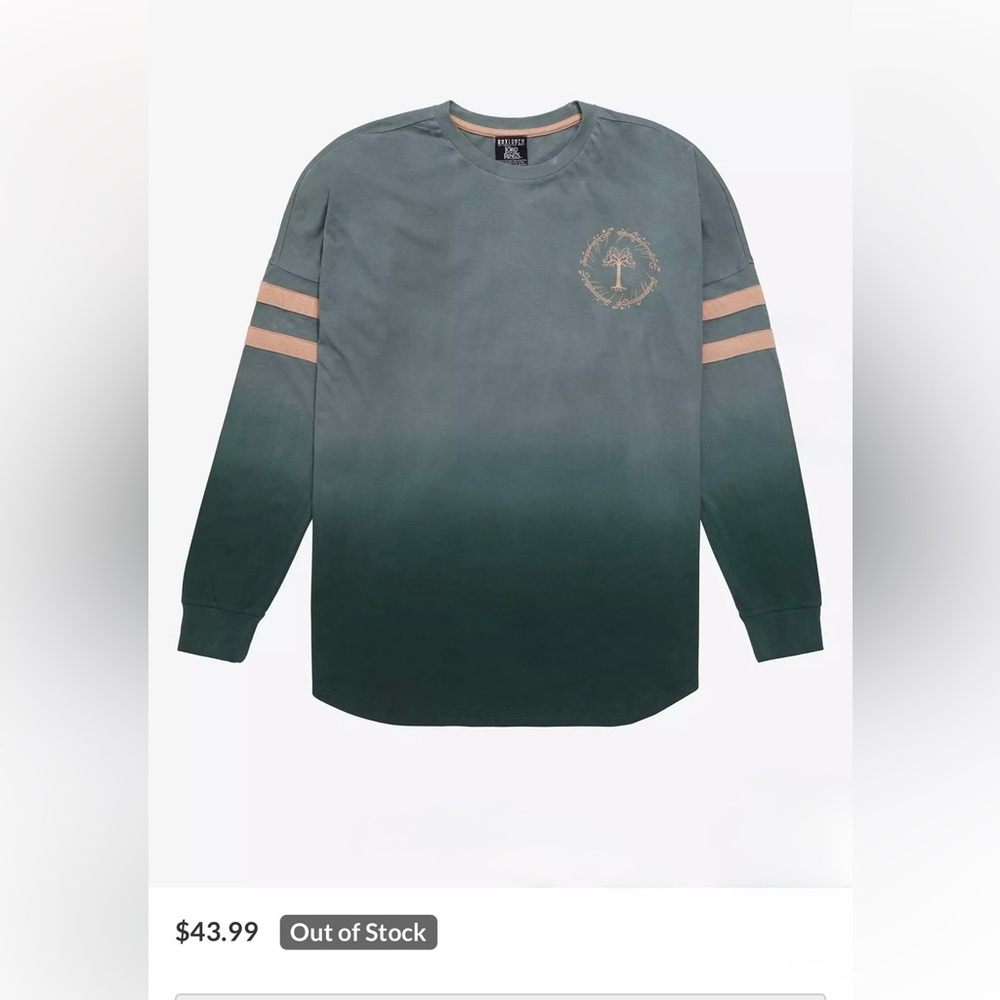 The Lord of the Rings Middle Earth Dip-Dye Jersey - BoxLunch Exclusive